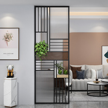 Nordic living room Changhong glass screen simple entrance decorative sink washing table dry and wet separation storage partition wall