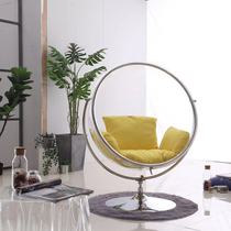 Translucent bubble chair swing hemisphere chair Net red ball hanging chair hanging basket spherical space chair Glass chair Indoor and outdoor