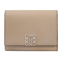 LOEWE Luo iwei 21 autumn and winter new womens calfskin pocket wallet logo metal logo folding leather bag