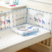 Baby crib fence summer anti-fall fence fence anti-collision side washable breathable fence Newborn can be customized