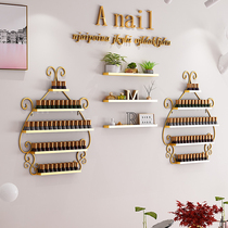 Nail art display rack nail polish rubber rack wall hanging wall rack net red iron rack placing rack nail polish rack