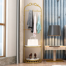 Nordic coat rack floor bedroom home corner vertical light luxury simple clothing store multifunctional hanger rack