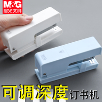 Chenguang stapler students with adjustable depth and labor-saving stapler large heavy stapler thickened mini small stapler standard small multifunctional medium office use