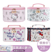 ins wind makeup bag Cute Japanese waterproof portable schoolgirl Korean cute large capacity storage bag
