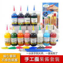 New Formula Jam Painting Tool Set Hotel Chef Creative Plate Decoration Painting Plate Paste Student Professional Small Squeeze Pot
