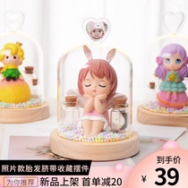 Fetal hair souvenir DIY baby homemade fetal hair photo ornaments Men and women baby teeth Umbilical cord collection bottle gift