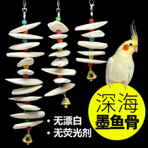 Cuttlefish bone Xuanfeng Peony Budgerigar special calcium nibbling snack Molar stick Bird supplies Bird toys