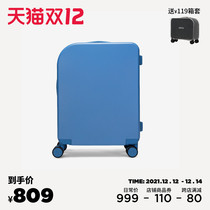 alloy Lebi luggage trolley case light small boarding box blue suitcase 20 24 28 inch