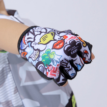 LB children's child balance bike cycling gloves summer scooter bike cycling half finger equipment