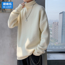 Japanese fat turtleneck sweater mens tide loose lazy autumn and winter thickened ins port style sweater