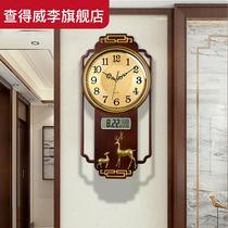 New Chinese hanging clock Living room Home Fashion 2022 new calendar quartz Clock New atmospheric clock hanging wall clock