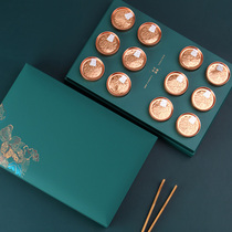 High-grade tea box gift box empty box small tea 6 cans 12 cans 18 cans green tea Longjing tea universal packaging box