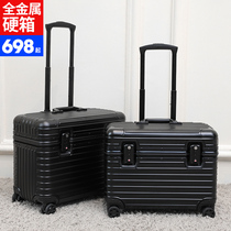 All-aluminum magnesium alloy trolley case photography metal suitcase Male boarding box travel female captain camera case 21 inch 22