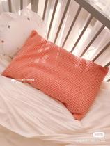 Wash baby with quality custom baby baby all cotton waffle pillow - case antibacterial pillow - core set water wash 0 - 14 years old baby