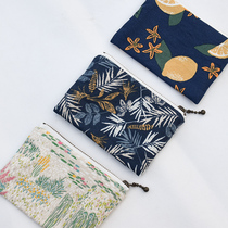 Maple Outer original hand for hand grab card bag zero wallet cloth art minimalist red containing portable and small bag