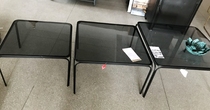  Promotional foreign trade original single European-style simple wrought iron glass cover three-party set does not open and sell