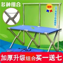 Floor stall shelf folding night market stalls disassembly canvas with wheel accessories push-pull display rack selling clothes multifunctional