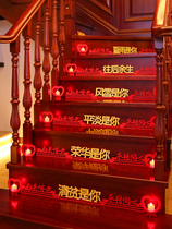 Wedding stair decoration Wedding room decoration Creative romantic suit Man wedding scene New house bedroom woman pull flowers
