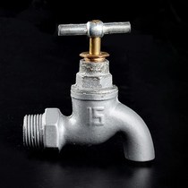 Indoor and outdoor full copper core slow opening cold faucet single cold cast iron iron faucet old slow boiling water mop pool faucet