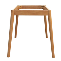 Custom Nordic dining table beech wood widened round table legs computer desk learning table frame structure support legs