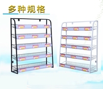 Convenience store front small shelf supermarket bar small snack shelf small food display rack landing shelf