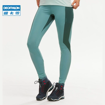 Decathlon outdoor spring and autumn fast-drying pants female mountaineering Fitness hiking summer thin slim stretch sports trousers ODT1