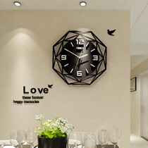 Wall clock Net red clock living room simple clock Wall creative fashion watch home atmosphere light luxury 0917l