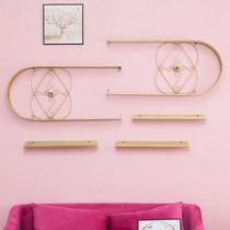 Nordic nail art wall shelf nail polish display rack U-shaped shelf wall hanging nail polish rack cosmetic storage rack
