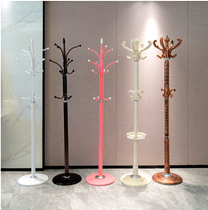 Bedroom coat rack Floor-to-ceiling iron hanger European simple modern single pole vertical living room household clothes rack