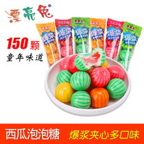 Beautiful rabbit Watermelon Bubble gum popping pulp sandwich chewing gum childhood snacks after 8090 nostalgic candy bulk