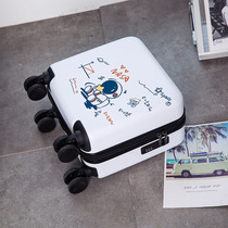 Small luggage 141518 inch cartoon children student suitcase light boarding trolley case custom pattern