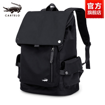 Caravan Alligator Mens Double Shoulder Bag Large Capacity Business Casual Computer Backpack Travel Fashion Tide Student School Bag