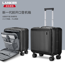 Front opening 18 inch boarding suitcase male business trip small multi-function 20 inch side opening cover trolley case female