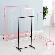 Dormitory student indoor balcony small net red floor-to-ceiling household hanger pole bedroom clothes hangers simple