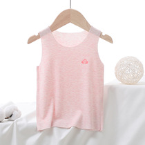 2021 childrens clothing new colored cotton childrens vest summer seamless vest with high stretch modal vest 20