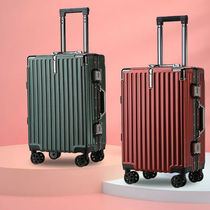 Net red men and women Universal 20 inch aluminum frame trolley case women 24 inch shock-proof suitcase Universal silent wheel luggage