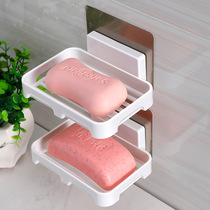 Wall hanging European soap box drain suction cup soap holder large creative soap box seamless paste wall hanging soap holder