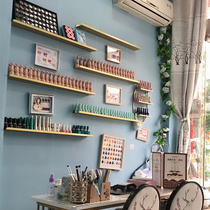 Nail shop nail polish display rack nail art shelf wall rack cosmetics display cabinet nail polish shelf