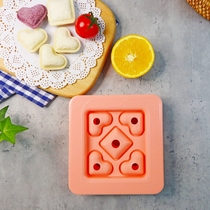 Heart-shaped mini sandwich instant toast box pocket bread machine love breakfast parent-child kitchen DIY Mold
