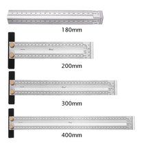 High Precision Metal Scale Ruler T-type Hole Ruler Woodworki
