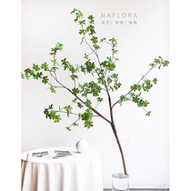 NA Home Flower House Flowers Japan Hanging Bell Emulation Ground Green Plant Horse Drunk Wood Fake Branches Living Room Nordic Wind Inins