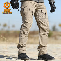 Spring Autumn IX2 Tactical Long Pants Mens Body Special Soldiers For Training Pants Military Fan Pants Straight Drum Outdoor Work Pants Straight Drum