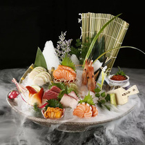 Seafood posture decoration Dry ice Japanese-style decoration Bamboo decoration Artistic decoration Tableware decoration Small decoration