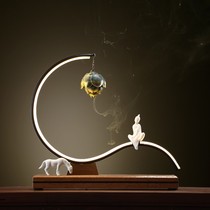 Creative new Chinese style back incense burner ornaments Zen modern home indoor living room porch desktop decoration aromatherapy stove