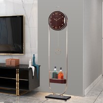 Modern light luxury floor clock Nordic living room vertical pendulum seat clock home creative fashion decorative clock standing clock