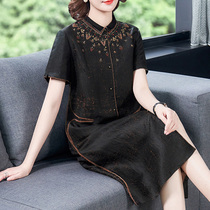Mrs. Mrs. Kuos heavy silk Mulberry silk dress female summer high-end foreign luxury big brand retro skirt