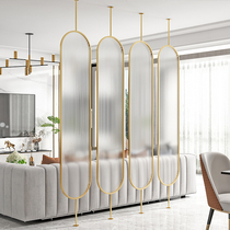 Nordic tempered Changhong glass screen Simple modern living room door entrance Bedroom rotatable light luxury partition