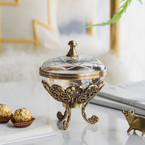 Hepburns American Classical New Chinese Imported Brass Jewelry Tabletop Ornament Ornaments Storage Storage Jar
