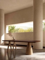 Nordic minimalist Conference long table Creative Design Bench Desk Desk Desk Desk Citizens Silent Wind Table