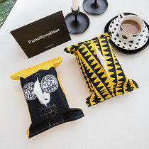  Nordic black and yellow bear ins paper towel cover car pumping paper towel cover Simple modern household paper towel cover fabric paper towel cover